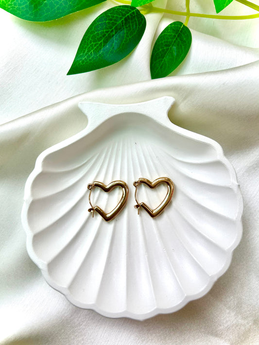 Heart Hoop earrings
