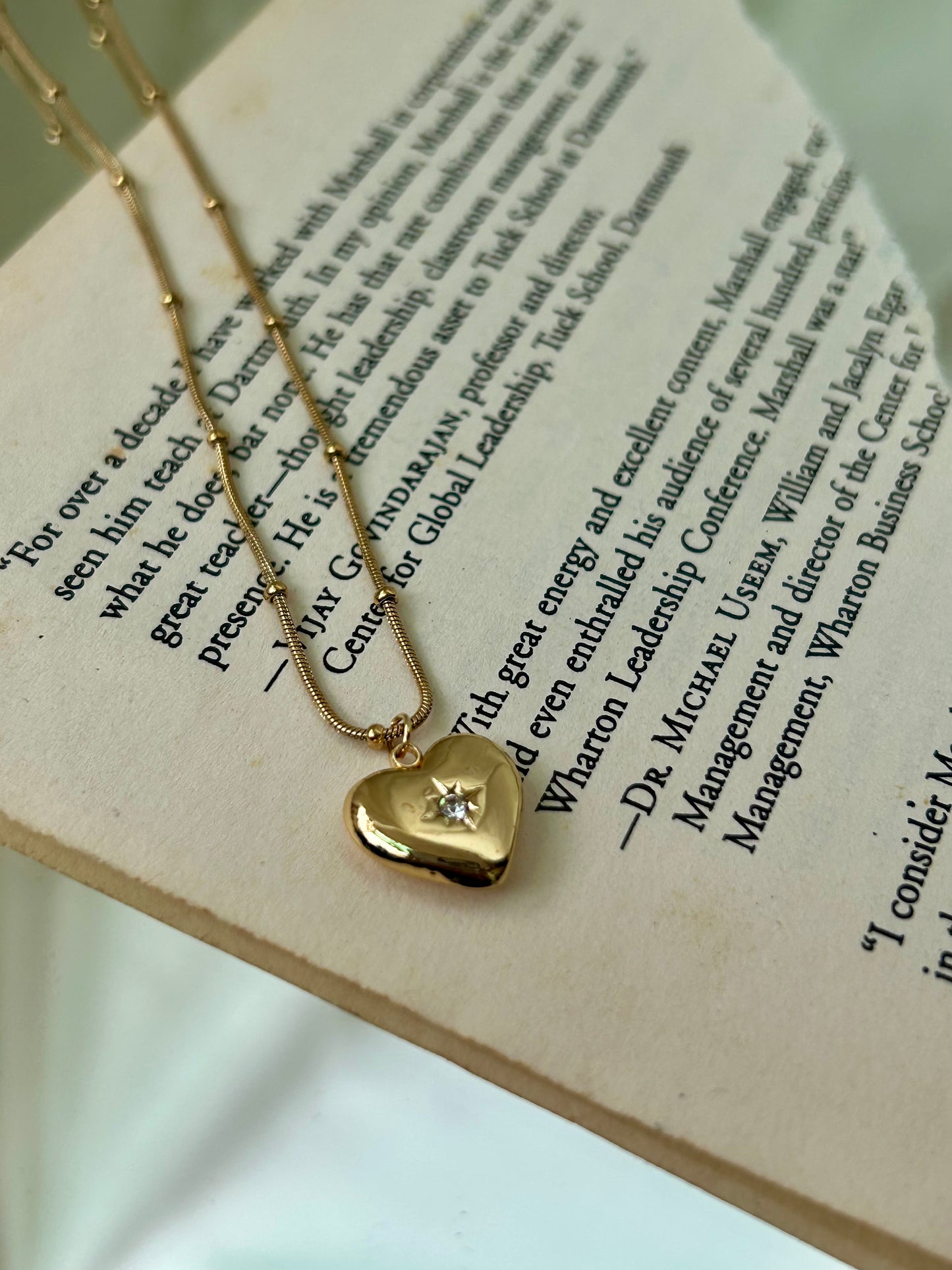 Twinkle Heart Necklace