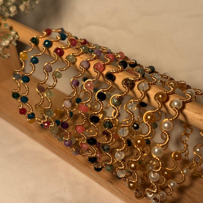 Beaded Wire Wrapped Bracelet