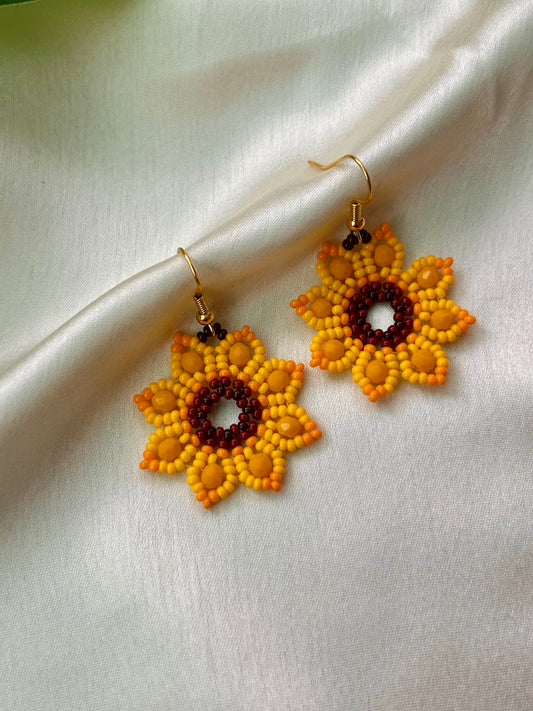 Sunbeam Sunflower Earrings