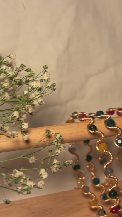 Beaded Wire Wrapped Bracelet